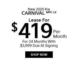 offer on new 2025 Kia Carnival