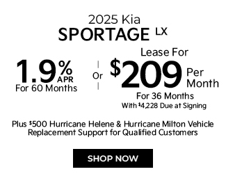 offer on new 2025 Kia Sportage image