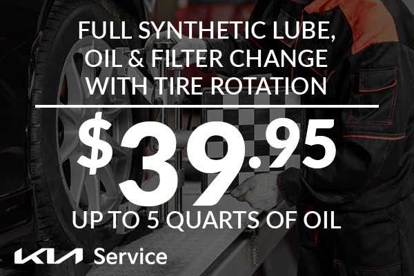 Full Synthetic Lube oil and filter change with tire rotation