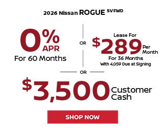 2026 Nissan Rogue SV FWD offer