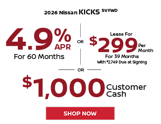 2026 Nissan Kicks SV FWD Offer