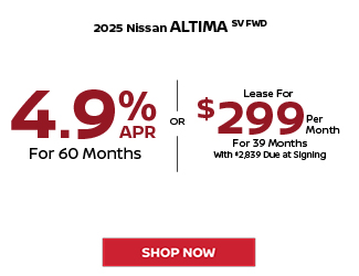2025 Nissan Altima SV FWD Offer