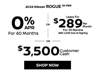 2026 Nissan Rogue SV FWD offer