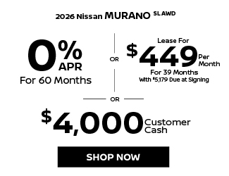 2026 Nissan Murano SL AWD offer