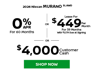 2026 Nissan Murano SL AWD offer
