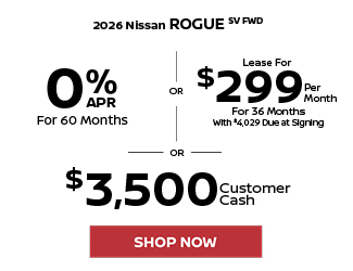 2026 Nissan Rogue SV FWD offer