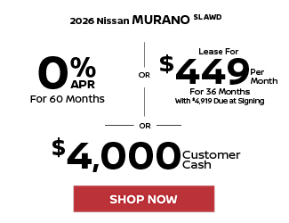 2026 Nissan Murano SL AWD offer