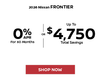2026 Nissan Frontier offer