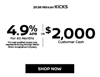 2026 Nissan Kicks Offer