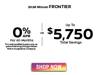 2026 Nissan Frontier offer