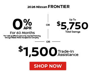2026 Nissan Frontier offer
