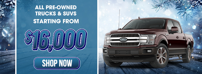 Certified Pre-Owned Truck and SUV's offer