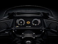 close up on the dash of a motorcycle
