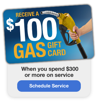 Reveive a $100 gas gift card when you spend $300 - Service offer