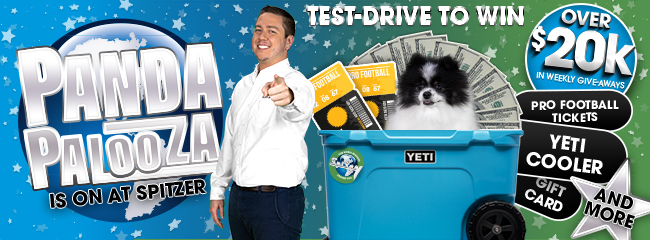 Panda Palooza is on at Spitzer - Test Drive to win