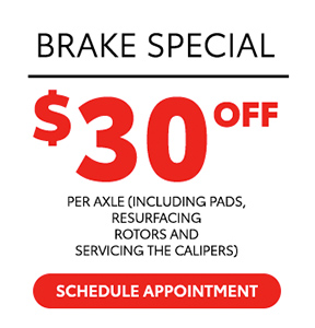 Brake special $30 Off offer