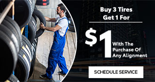 Buy 3 tires get 1 for $1