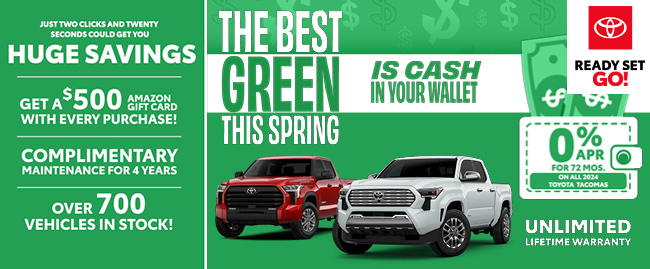 The best green this spring is cash in your wallet