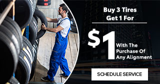 Buy 3 tires get 1 for $1