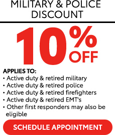 Military and Police Discount 10% Off