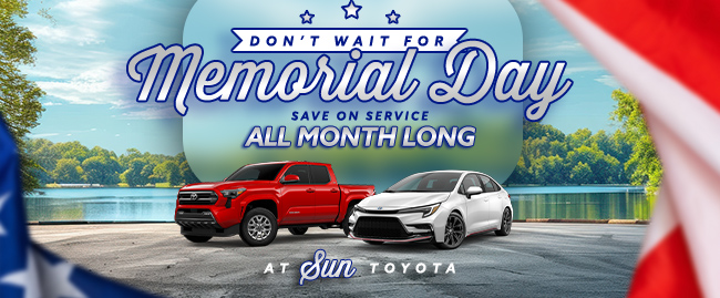 do not wait for Memorial Day, save on service all month long