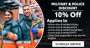 Military and Police Discount 10% Off