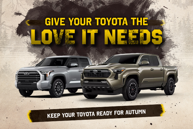 Give your Toyota the love it needs keep your Toyota ready for autumn