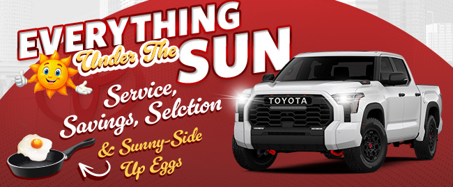 everything under the sun service, savings and sunnyside up eggs