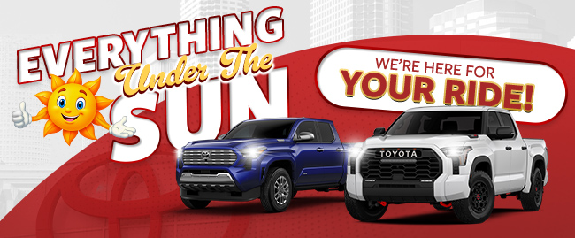 Everything under the sun. We are here for your ride
