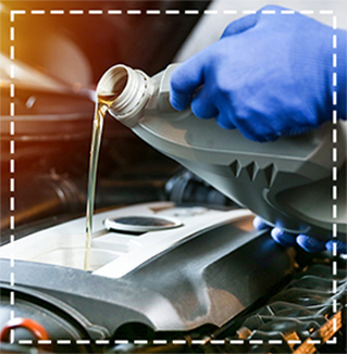 Oil being changed