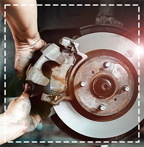 Brake work being done
