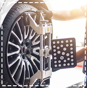 tech checking wheel