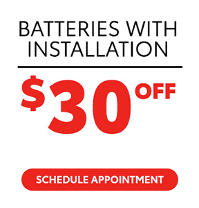 batteries with installation offer