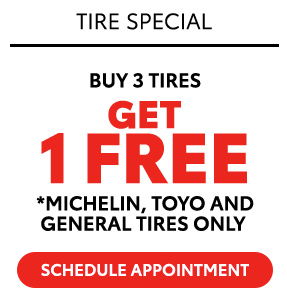 tire Special - Buy 3 tires get 1 free