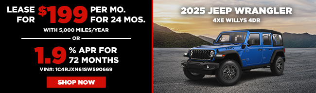offer on Jeep Wrangler 4xe Willys 4DR