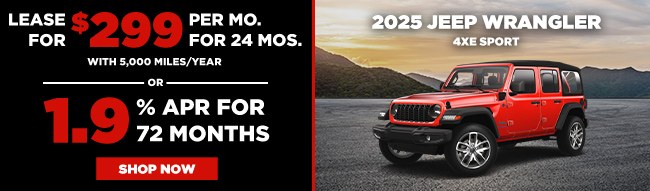 special offers on Jeep Wrangler 4xe Sport