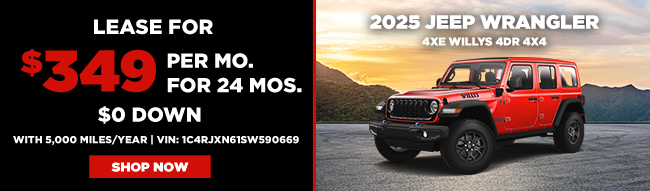 special offers on Jeep Wrangler