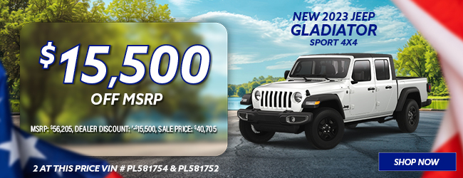 2023 Jeep Gladiator offer