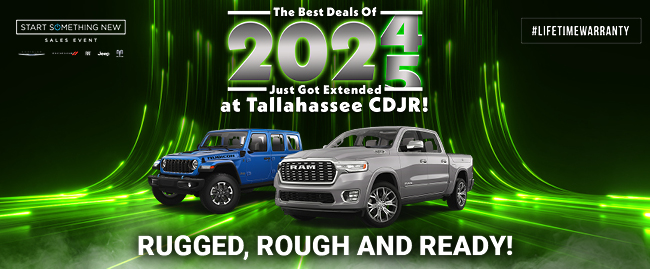 The best deal of 2025 just got extended at Tallahassee CDJR - Rugged rough and ready