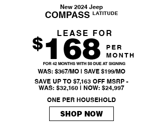 New Jeep Compass offer