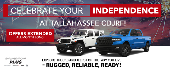 Celebrate your independence at Tallahassee CDJR