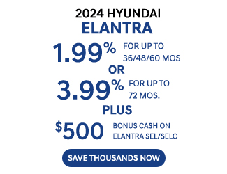 Hyundai Elantra special offer