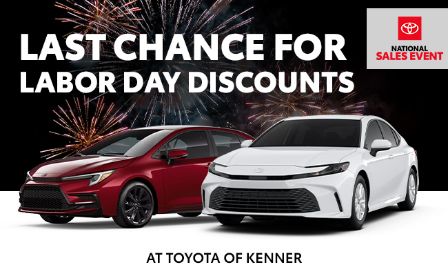 End of Summer specials at Toyota of Kenner