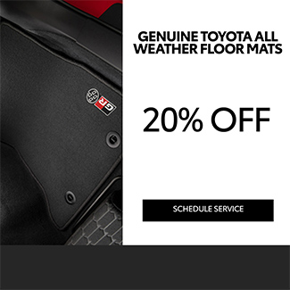 special offer on genuine Toyota floor mats