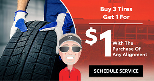 Buy 3 tires get 1 for $1