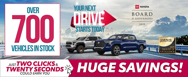 over 700 vehicles in stock with huge savings