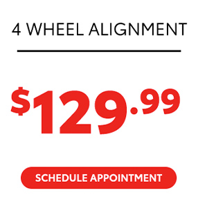 4 wheel Alignment Special - $129.99