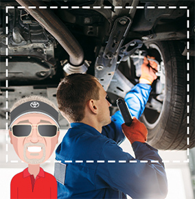 mechanic working on tires