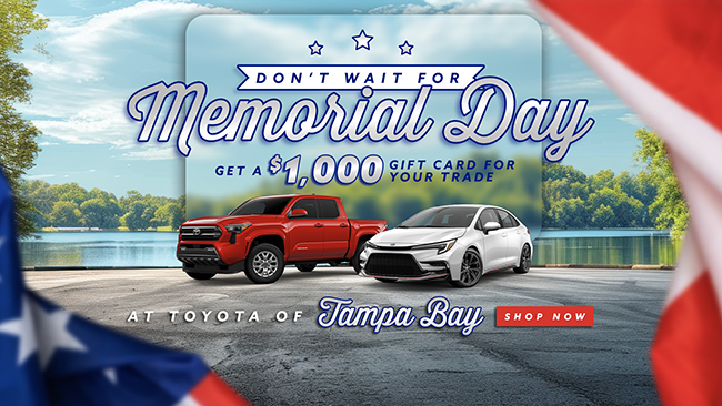 Memorial Day at Toyota of Tampa Bay