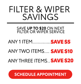 Filter and wiper savings